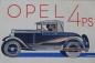 Preview: Opel 4 PS Modelprogram 1928 Carbrochure (8870)