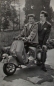 Preview: Vespa Motorroller 1953 Postkartenfoto (2174)