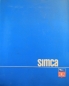 Preview: Simca Modelprogram 1965 Presskit Carbrochure (9694)