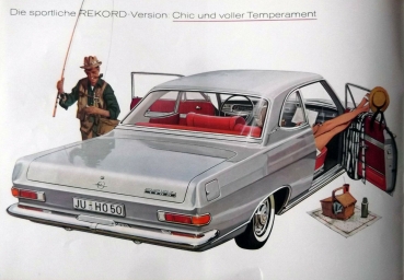 Opel Rekord Coupe Modelprogram 1963 Carbrochure (0959)