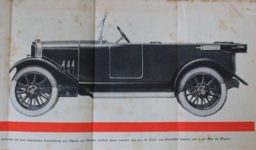 AGA Automobiles Modelprogram 1929 "Der beste deutsche Gebrauchtswagen" Carbrochure (0785)