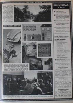 "Hoer Zu" Television-Magazine 1959 Northgerman Edition (0492)