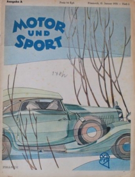 "Motor & Sport" Motor-Zeitschrift Pössneck 1935 (0901)