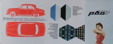 Simca Aronde P 60 Deluxe Modelprogram 1958 Carbrochure (0894)