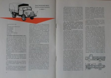 Sachsenring Automobilefactory Modelprogram 1959 Carbrochure (0815)