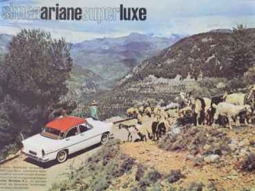 Simca Modelprogram 1959 Carbrochure (0914)