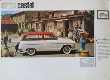 Simca Modelprogram 1959 Carbrochure (0914)