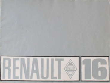 Renault 16 Modellprogramm 1967 Automobilprospekt (1225)