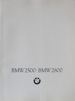 BMW 2500 - 2800 Automobilprospekt 1968 (7682)