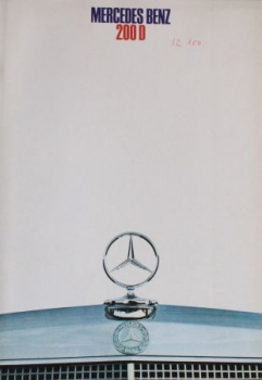 Mercedes-Benz 200 D Modelprogram 1968 Carbrochure (0944)