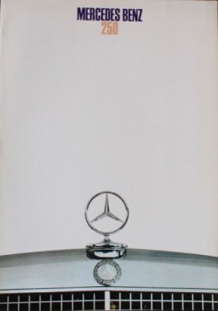 Mercedes-Benz 250 Modellprogramm 1968 Automobilprospekt (1311)