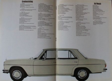 Mercedes-Benz 250 Modelprogram 1968 Carbrochure (1311)