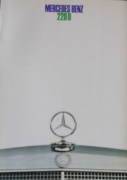 Mercedes-Benz 220 D Modelprogram 1968 Carbrochure (1309)