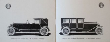 Alfa Romeo Modellprogramm "Grand Prix D'Europe 1924" 1925 Automobilprospekt (1348)
