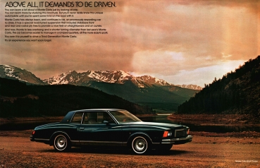 Chevrolet Monte Carlo Modelprogram 1977 "The third Generation"  Carbrochure (2889)