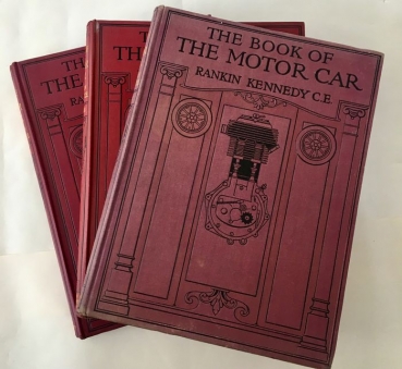 Kennedy "The book of the Motor Car" 3 Bände Fahrzeugtechnik 1913 (4559)