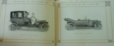 De Dion Bouton Voiture de Ville Modelprogram 1912 Carbrochure (5778)