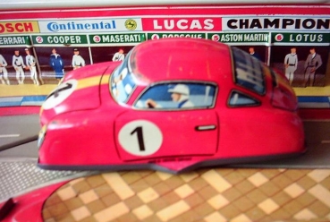 Preview: Technofix "Grand Prix" 1962 Blech-Autorennbahn mit Fahrzeugen Friktionsantrieb (2321)