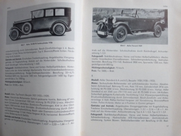 Fersen "Autos in Deutschland 1920 - 1939" Vehicle-History 1964 (9347)