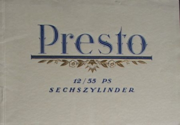 Presto 12/55 PS Sechszylinder Modellprogramm 1927 (S0076)