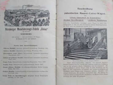 Maurer Union Motorcar Modelprogram 1904 (S0129)