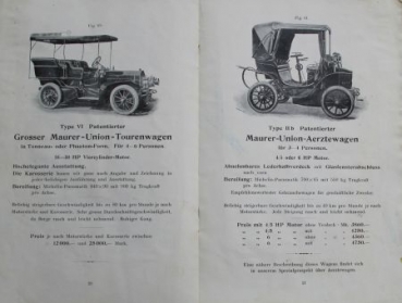 Maurer Union Motorcar Modelprogram 1904 (S0129)