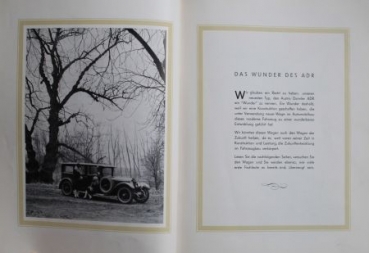 Austro-Daimler "Das Wunder des ADR" Modelprogram 1928 (S0158)