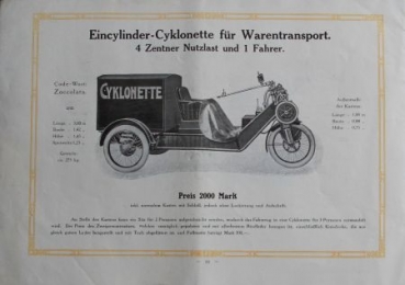 Cyklonette Modelprogram 1912 (S195)