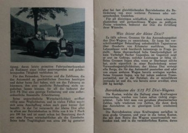 Dixi Smallcar 3/15 PS Modelprogram 1928 (S0202)