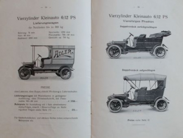 Adler Cyclecar Modelprogram 1907 (S0228)