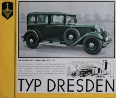 Audi Sixcylinder Type Dresden Modelprogram 1931 (S0267)