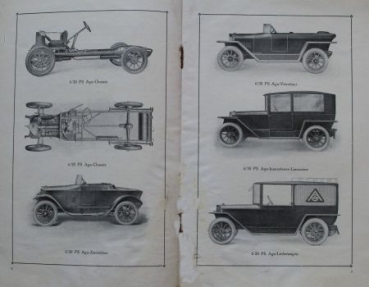 AGA Automobile "Ratschläge für Automobilkäufer" Modellprogramm 1921 (S0282)