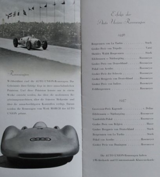 Horch Modelprogram 1938 (S0364)