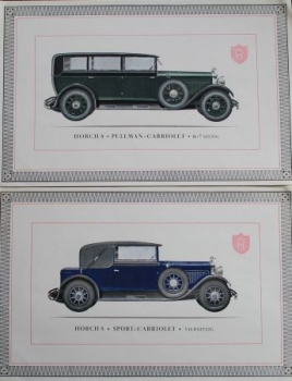 Horch 8 "Der deutsche Achtzylinder" Modellprogramm 1929 (S0369)