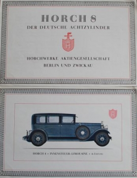 Horch 8 "Der deutsche Achtzylinder" Modelprogram 1929 (S0369)