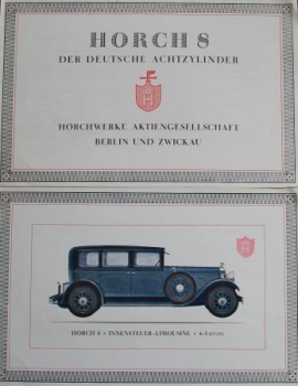 Horch 8 "Der deutsche Achtzylinder" Modellprogramm 1929 (S0369)