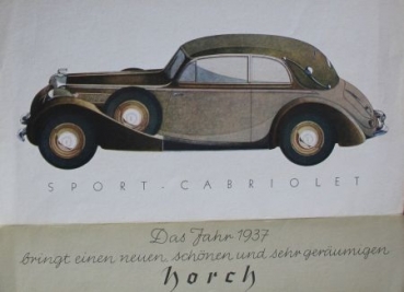 Horch 82 PS Eightcylinder Modelprogram 1937 (S0371)
