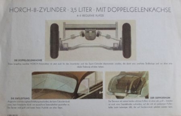 Horch 82 PS Eightcylinder Modelprogram 1937 (S0371)