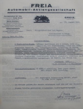 Freia Wagen 5/20 PS Sport Modelprogram 1924 (S0592)