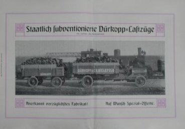 Dürkopp Motorwagen "Weltausstellung Brüssel" Modellprogramm 1910 (S0619)