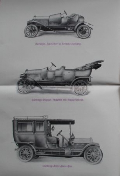 Dürkopp Motorwagen "Weltausstellung Brüssel" Modellprogramm 1910 (S0619)