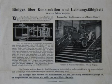 Maurer Union Doktorwagen Modelprogram 1906 (S0646)