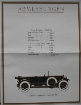 Simson Supra 8/40 PS Modelprogram 1928 (S0659)