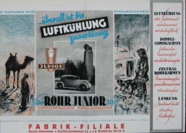 Röhr Junior 30 PS 1,5 Liter Modellprogramm 1934 (S0660)