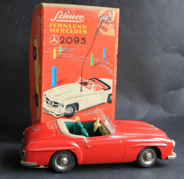 Preview: Schuco Mercedes-Benz 190 SL Blechmodell mit Friktionsantrieb in Originalbox (11065)