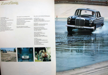 Preview: Mercedes-Benz 230 Modellprogramm 1965 Automobilprospekt (11088)