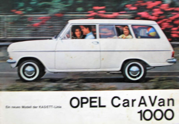 Opel Kadett Car A Van 1000 Modellprogramm 1963 Automobilprospekt (11087)