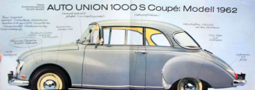 Preview: Auto-Union 1000 Modellprogramm 1963 Automobilprospekt (11084)