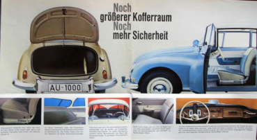 Preview: Auto-Union 1000 Modellprogramm 1963 Automobilprospekt (11084)
