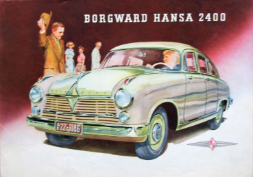 Borgward Hansa 2400 Modellprogramm 1952 Automobilprospekt (10038)